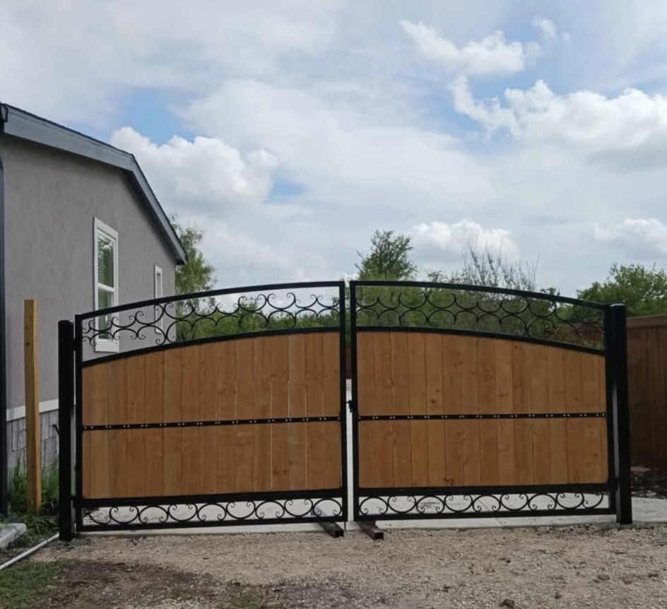 Double Wooden Gate